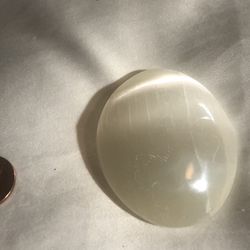 Crystal Selenite Palm Stone 