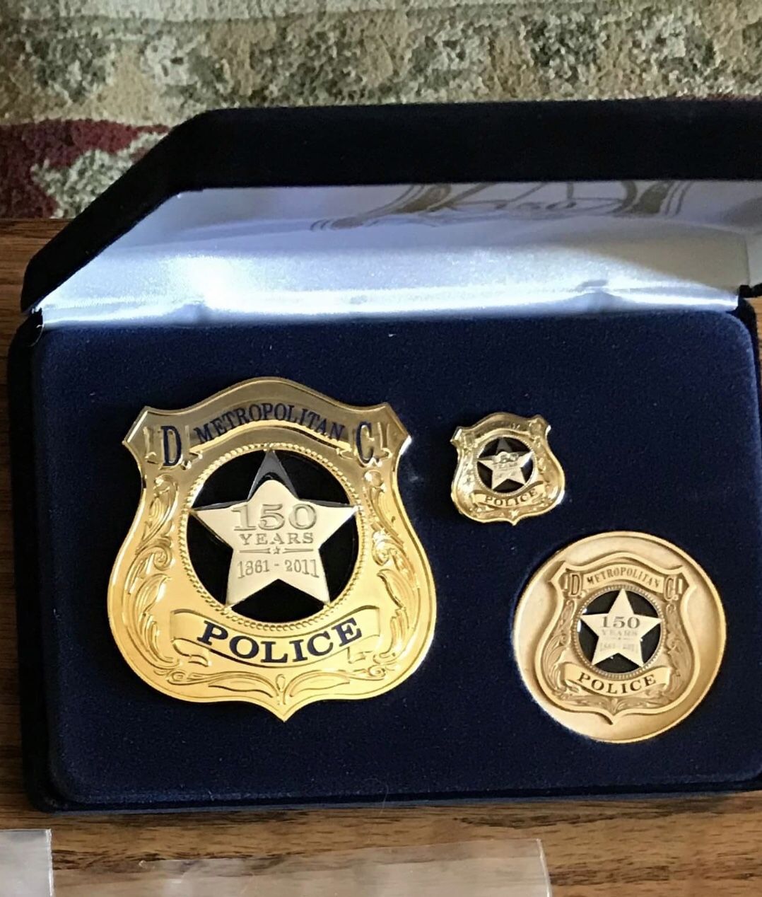 MPDC Washington, DC Police Badge 150th Commemorative Badge , Coin , Pin set. $175