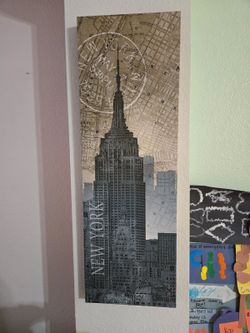 New York Print On Canvas, Empire State Building