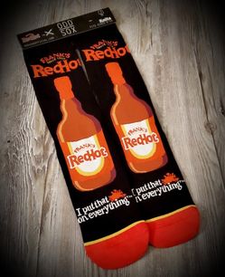 Odd Sox RED HOT Crew Socks Men's