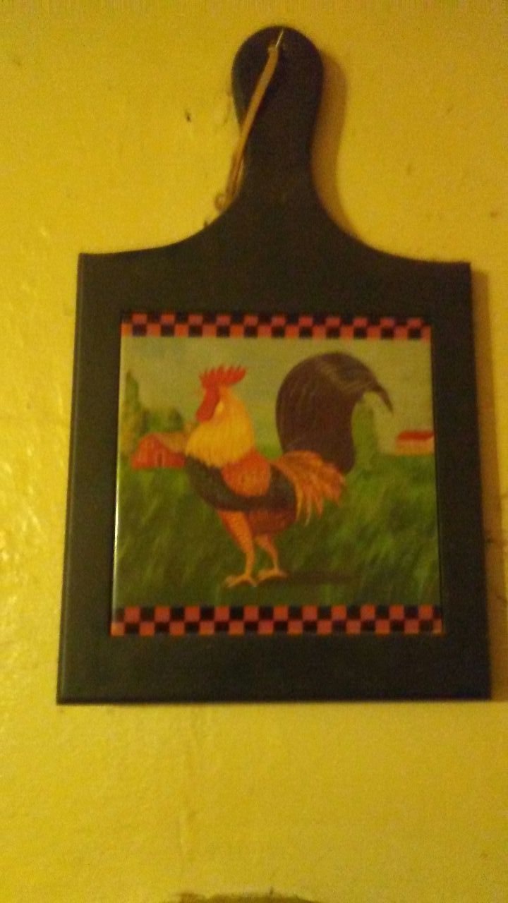 Rooster cuting board
