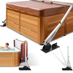 Hot Tub Cover Lift Rust Resistant Stainless Steel Spa Cover Lifter for Hot Tub, Easy to Use Hot Tub Cover Lift Removal System Width 70-106 Inch Adjust