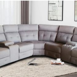 🛋️ Brand New Paradise Beige Sectional Recliner Sofa
