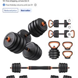 Adjustable Free Weights Set. 