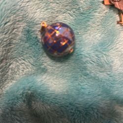 Vintage Gold Gemstone Globe Pendant