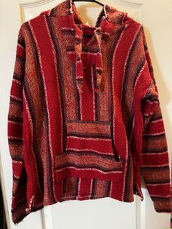 Never Worn “drug Rug” Style Hoodie, Warm And Cozy