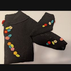 Little Girls Crochet Sweater