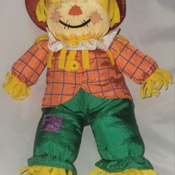 Vintage 1996 Scarecrow Plushy Gibson Greeting 14" Tall