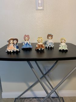 Zampiva Ceramic Hand painted Dolls AND Display Case