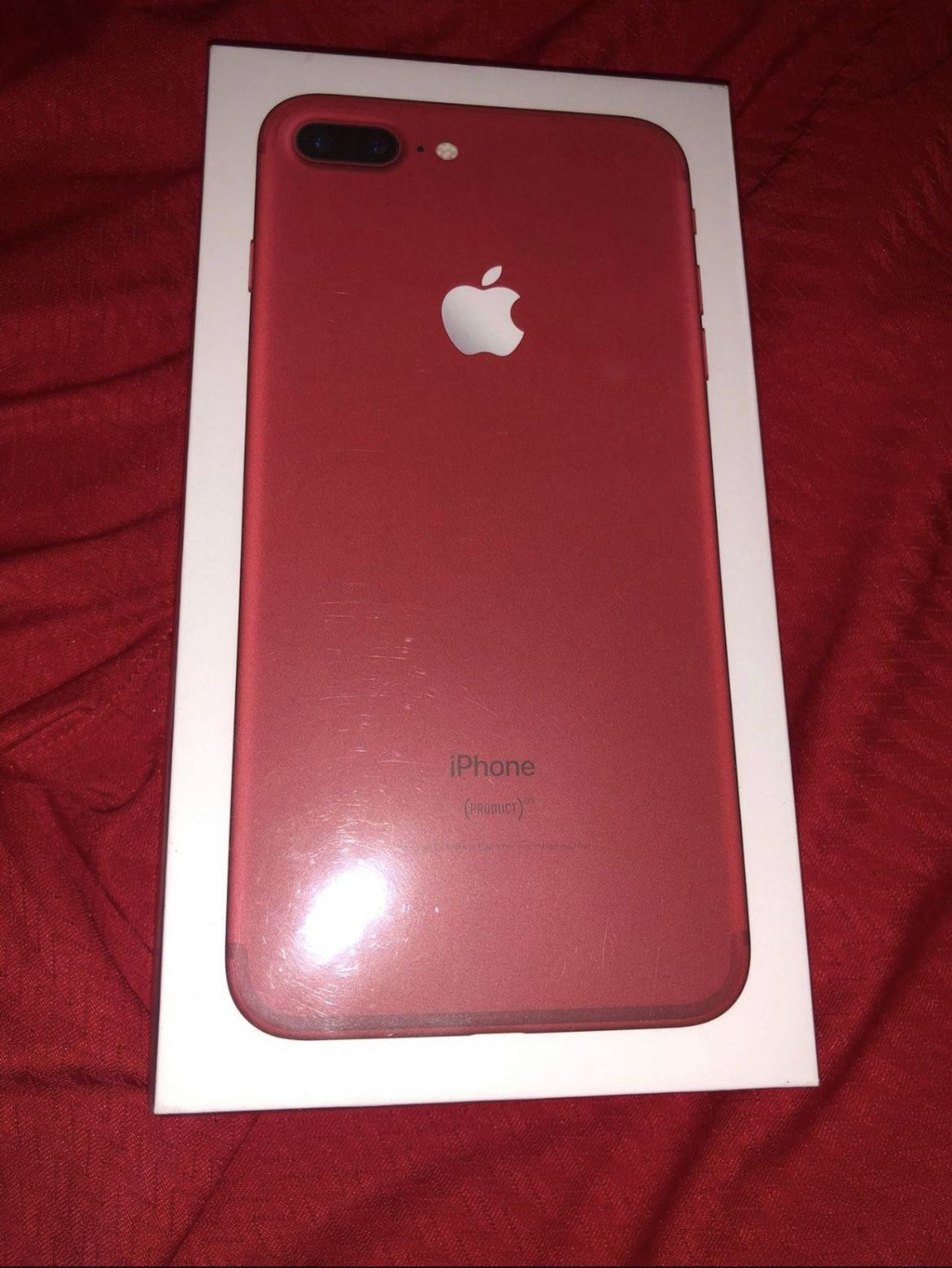 New Sealed Box iPhone 7 Plus Red 🌹 128gb Never Opened Rare 1 Year Apple Warranty  
