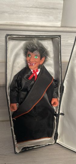 Vampire Doll Figure in Coffin Box