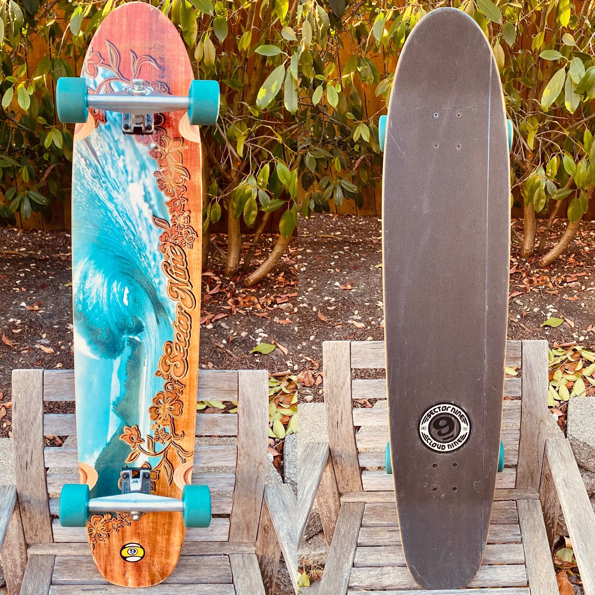Sector 9 (2002) “Cloud Nine” Complete Longboard Skateboard 45” - Gullwing Trucks