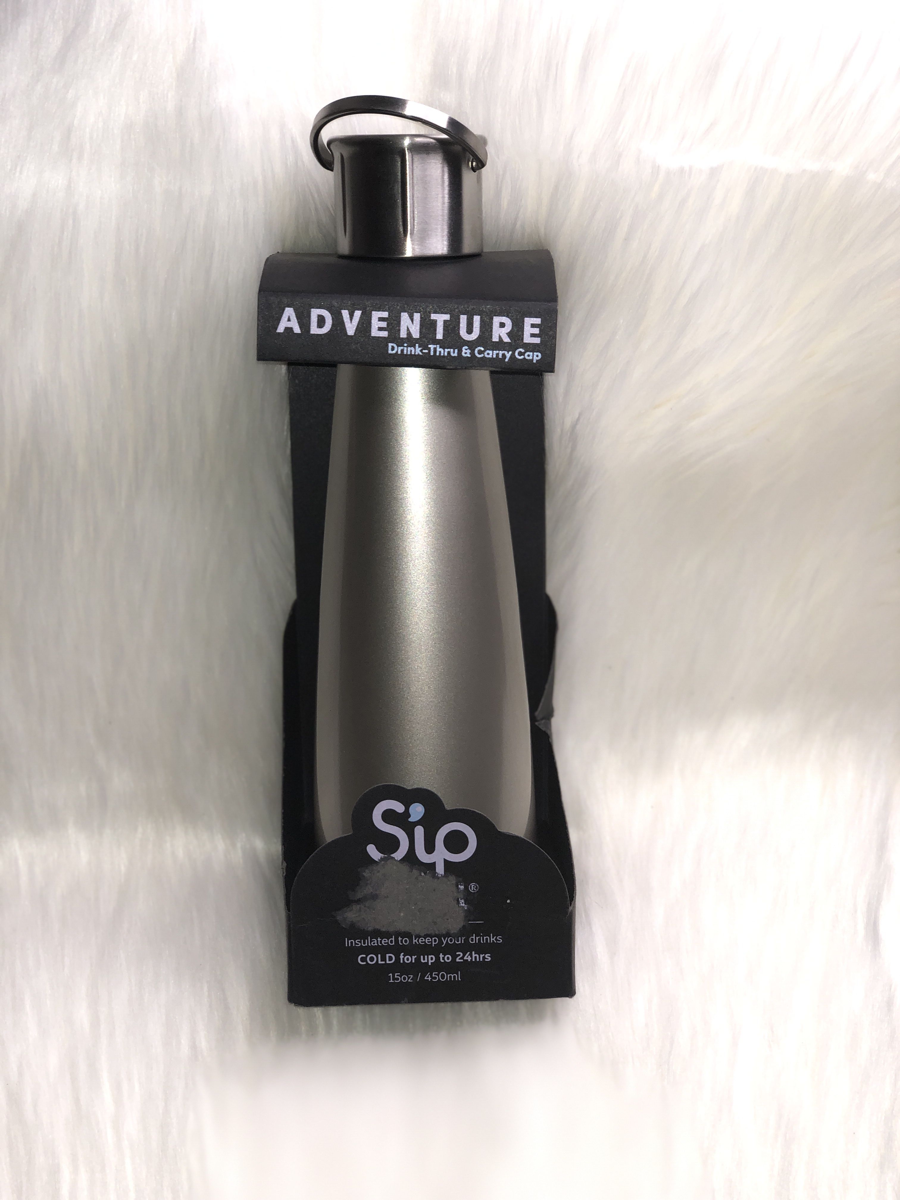NEW SIP BY S'WELL~SWELL INSULATED STAINLESS STEEL WATER BOTTLE 15oz Steel
