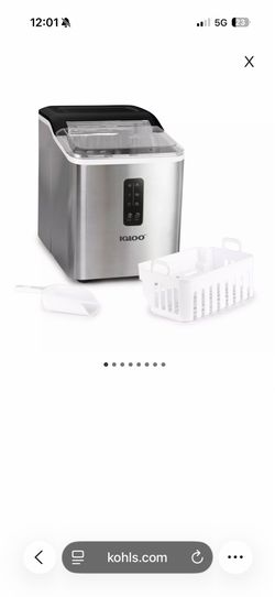 Igloo self cleaning stainless steel ice maker