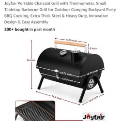 PORTABLE GRILL 14x9” approximate  Asador portátil nuevo 