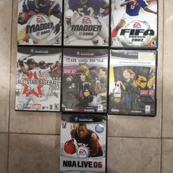 7 Sports Games for Nintendo GameCube (Madden, FIFA, NBA Live)