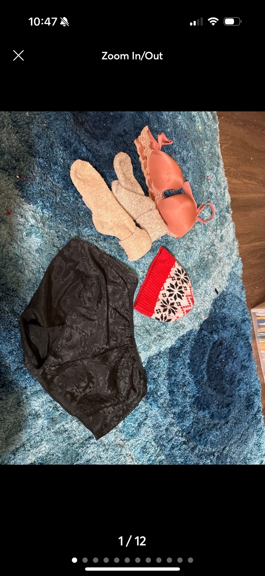 hat socks underwater and bra lot