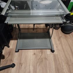 Glass Comuter Desk