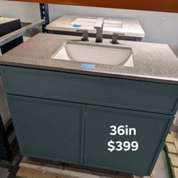 36in Bathroom Vanity With Top And Faucet