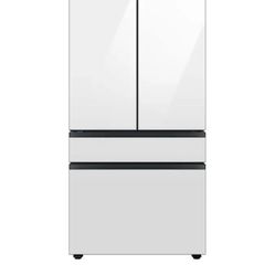 Samsung Bespoke Standard Depth Beverage Center 29-cu ft  4 Door 36-in Wide  Smart Compatible French Door Refrigerator With Dual Ice Make With Water Di