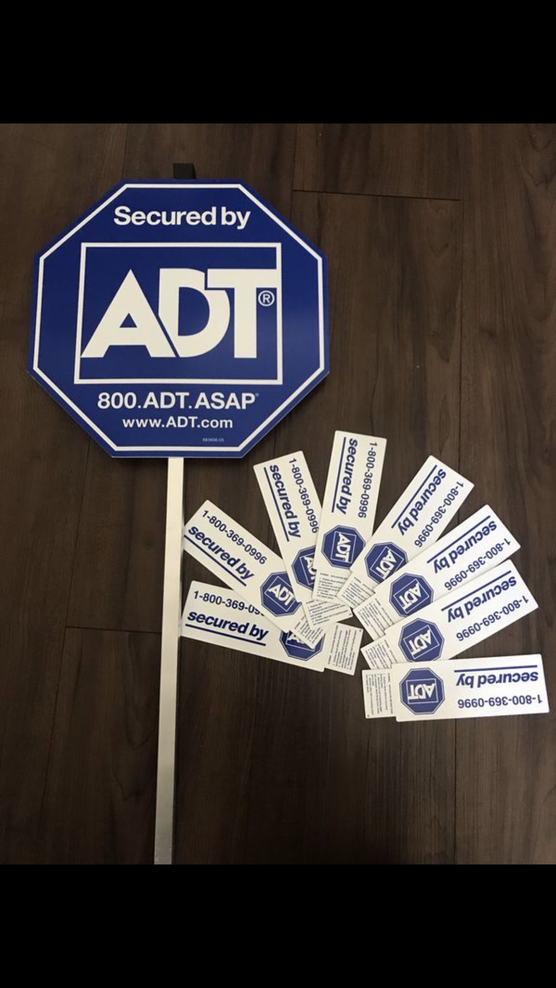 New ADT Yard Sign with decals