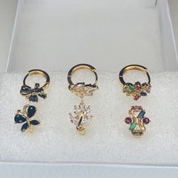 Aretes Chicos Oro Laminado 