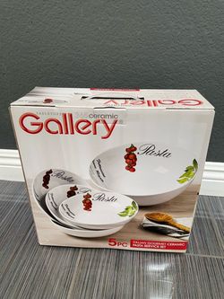 Gallery 5-Piece Ceramic Pasta Set