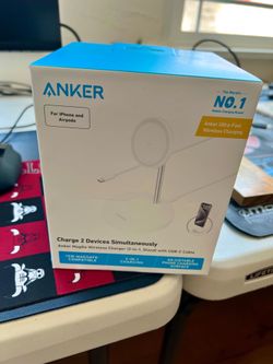 Anker MagGo 2-in-1 MagSafe Compatible Qi2 15W Wireless Charging Stand