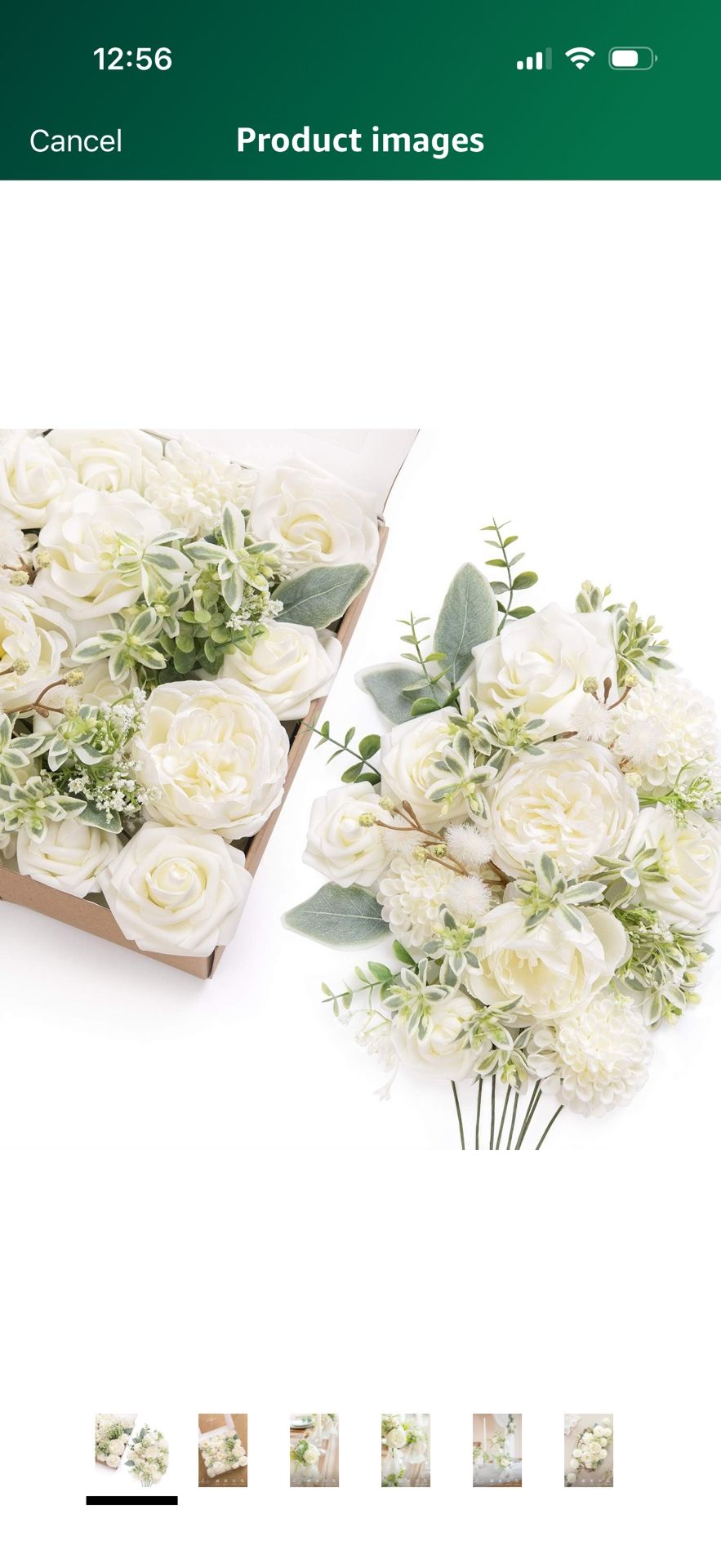Ling's moment Fake Flowers Box, Faux Artificial Greenery Stems Foam Roses Dahlia Silk Peony Fabic Flower for Centerpieces Bouquet Wedding Vase Floral