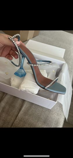 Amina Muaddi Glass Shoe