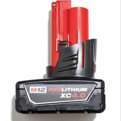 MILWAUKEE M12 4.0  REDLITHIUM  - BRAND NEW