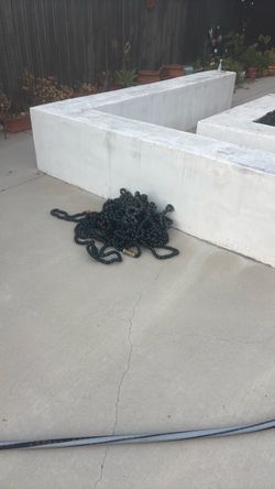 Torn expandable hose 150 feet