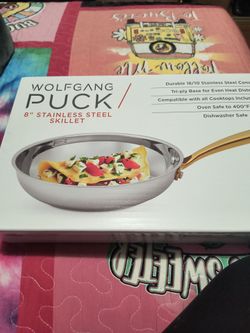 Wolfgang Puck 8" Stainless Steel Skillet