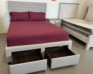 Queen bed . Ask for price
