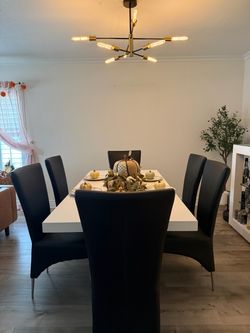 Dining table and bar