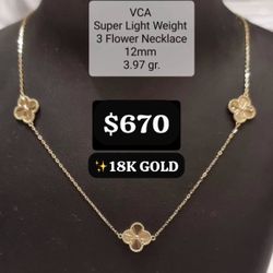 ✨GORGEOUS ✨ 18K GOLD VAN CLEEF ARPELS NECKLACE, BRAND NEW IN BOX 😍 