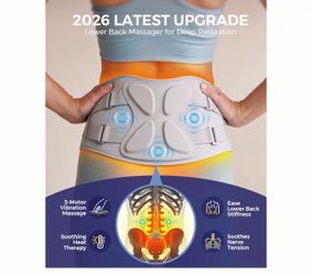 Heated Lower Back Massager Belt – Vibration & Heat