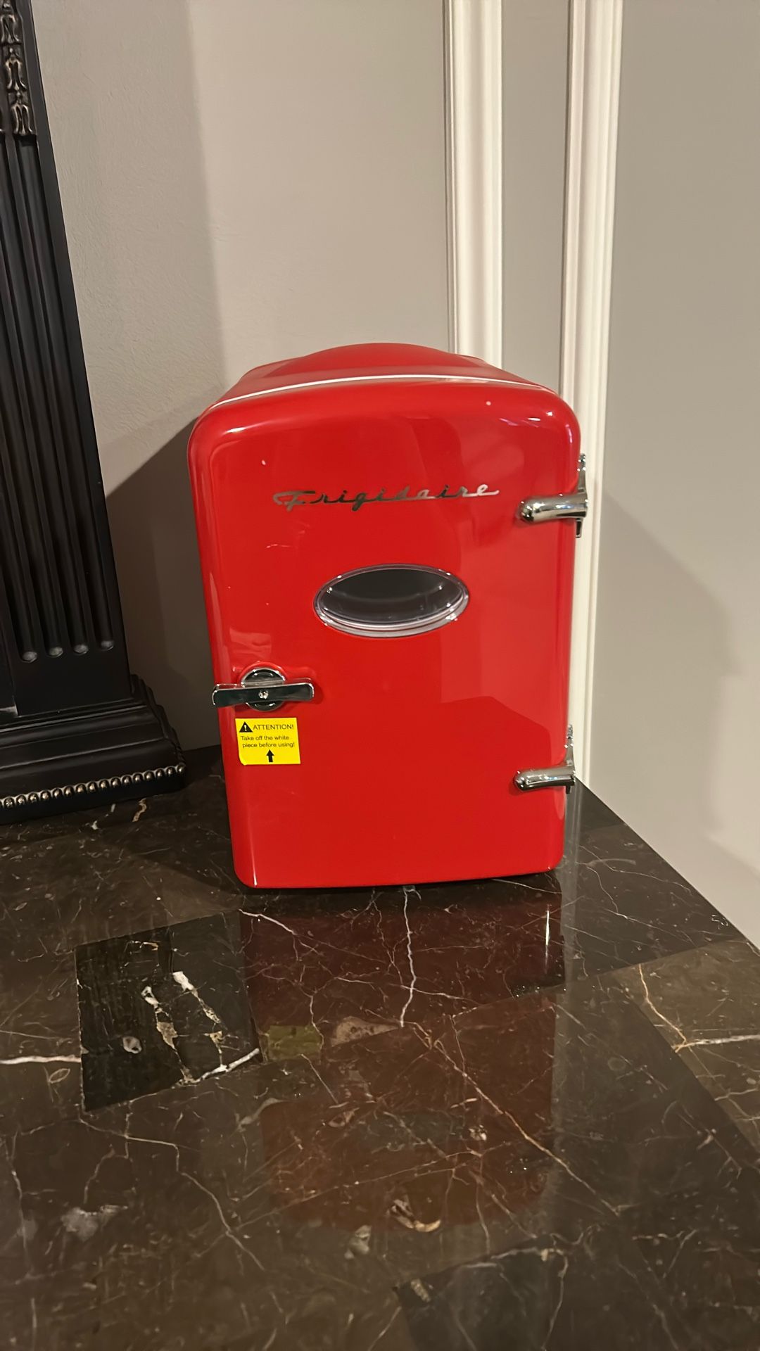 Red Mini Frigidaire Refrigerator