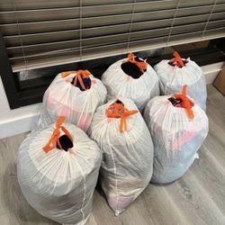 Lot Women And Kids Clothes . Clothing. Mix Sizes . All 6 Bags Only For $50 