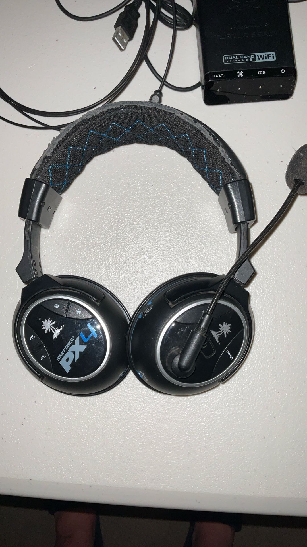Turtle Beach PX4 And XP400 With Transmitters And Fiber Optic Audio Cable