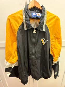 Vintage Starter Pittsburgh Penguins Windbreaker Jacket Size XL
