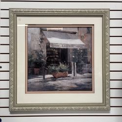 Large Framed French Patisserie Street Scene Print