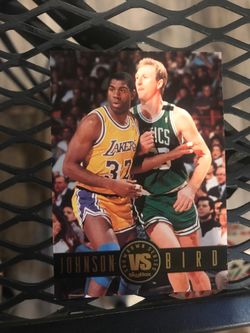 Magic Johnson vs Larry bird Basketball card