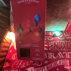 Target Wonder shop Frosted Multicolor Teardrop Light 10 Lights 