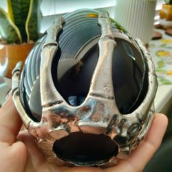 Skeleton Platinum Halloween Small Vase