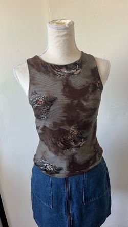 Vintage tiger print top