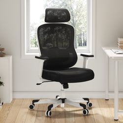 Black High Back Mesh Reclining Office Chair Ergonomic Desk Chair
