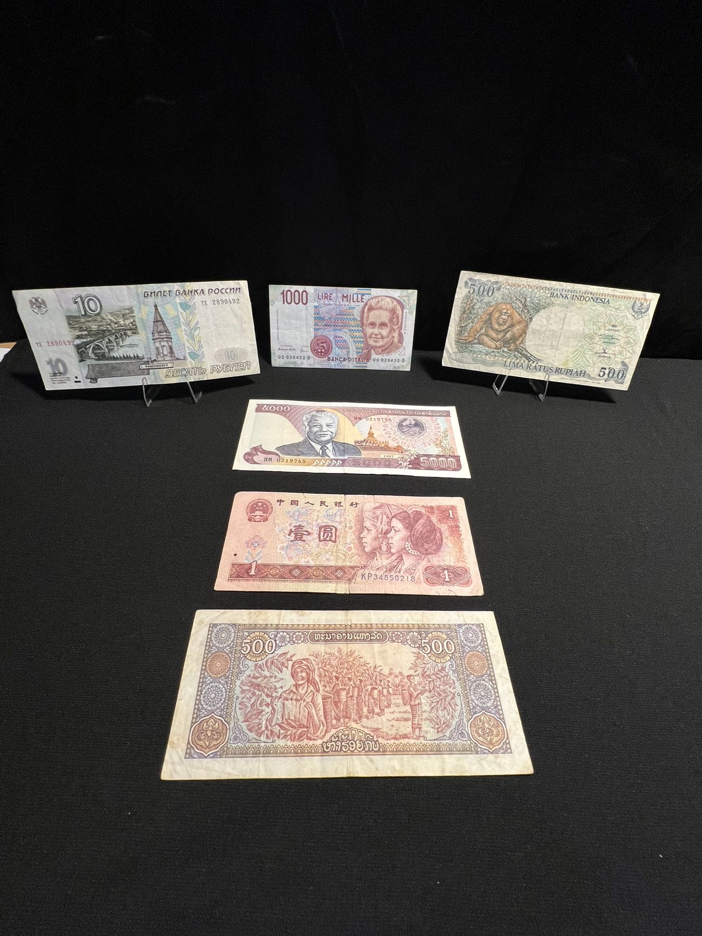 Lot Of Older Foreign Paper Currency