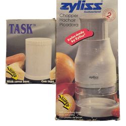 Zyliss Rotating Food Chopper And TASK Super Multi-Grater kitchen tool New Unused