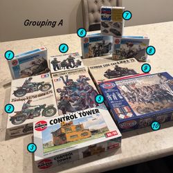 Lot: Military Model Kits & Miniature Figures in Package